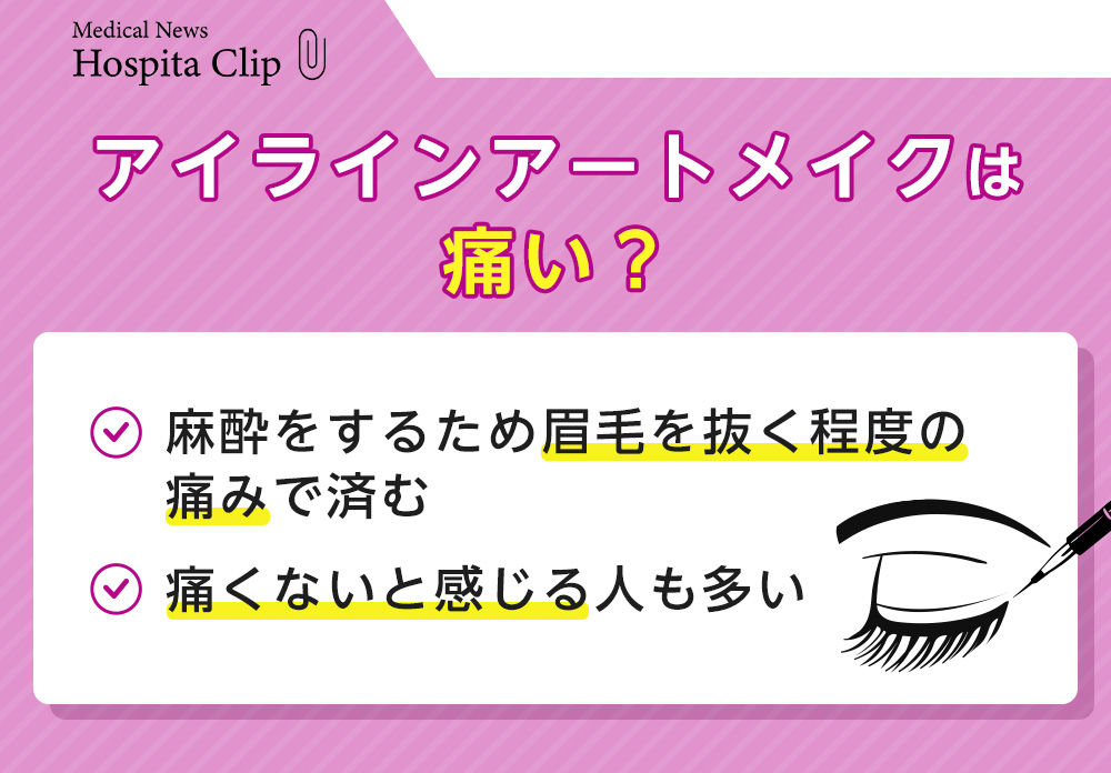 アイラインアートメイクは痛い?