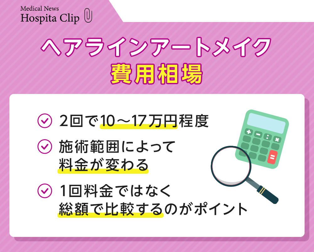 ヘアラインアートメイクの費用相場